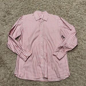Men's Hamilton Shirt Co Long Sleeve Button Down Pink Check Large